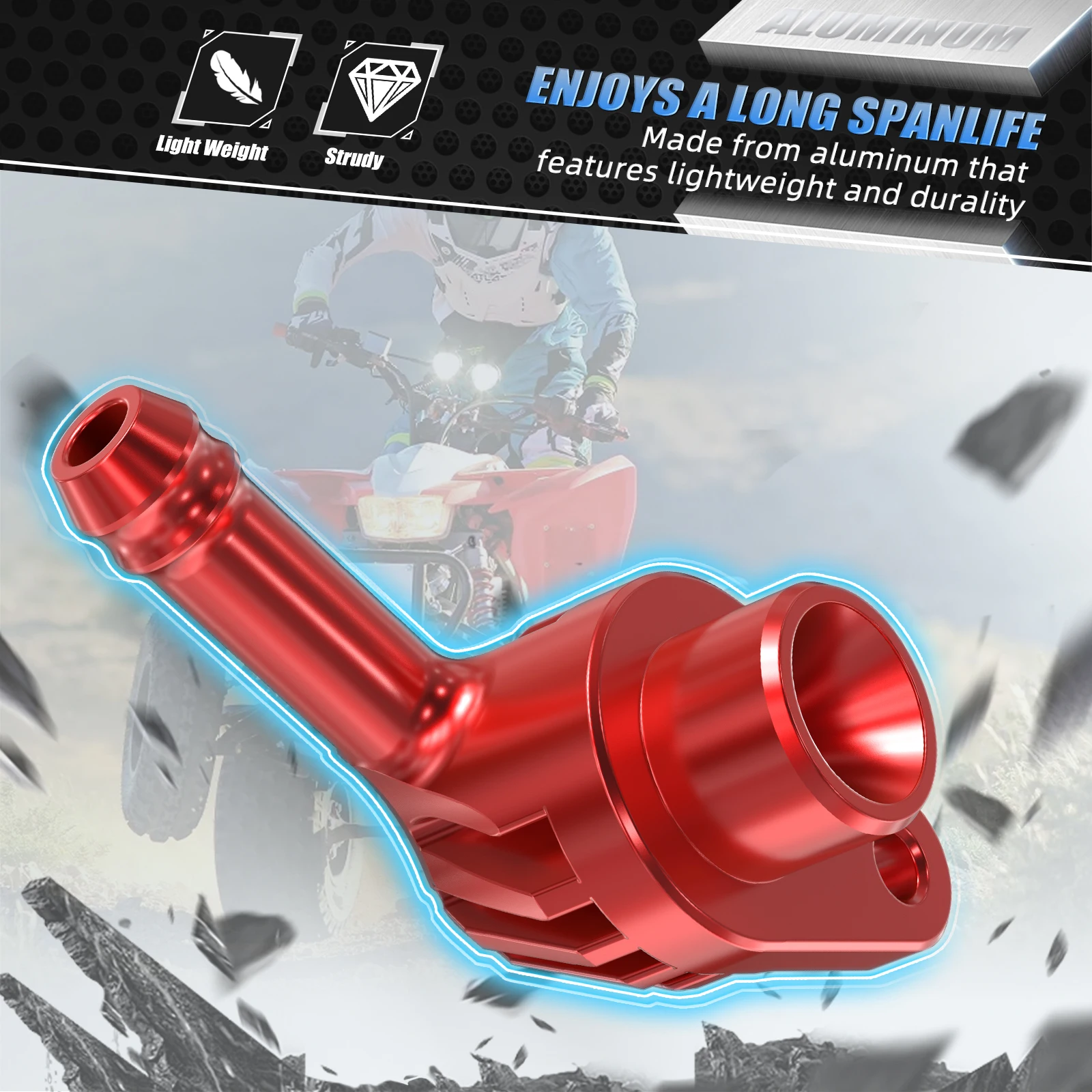 กระบอกเบรคหลังขั้วต่อข้อต่อ LeakProof O-แหวนสําหรับ Honda TRX450R 2004-2014 CBR650R 2019-2023 VFR750R 1990-1997