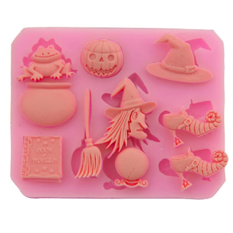 2026 New Halloween Pumpkin Witch Hat Silicone Baking Mould DIY Sugar Pastry Mold Cake Decorating Kitchen Bakeware Supplies