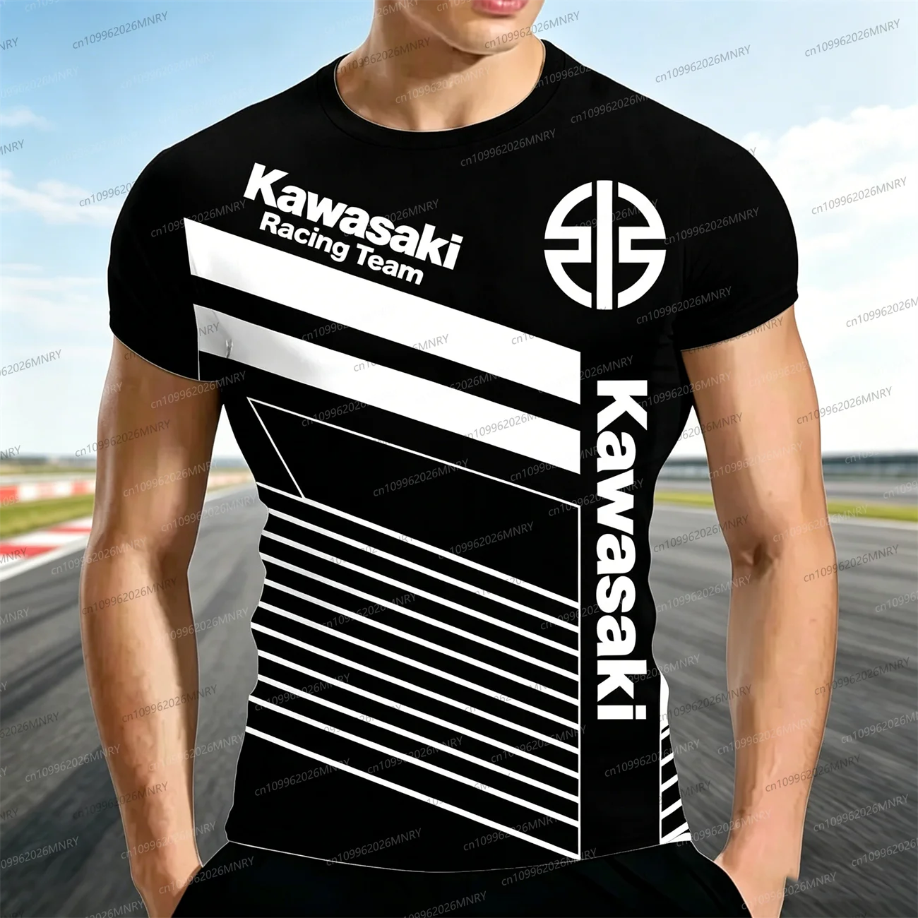 

Новая мужская футболка, женская футболка с логотипом мотоцикла Kawasaki, 3D принт, быстросохнущая дышащая одежда, мужская модная спортивная футболка