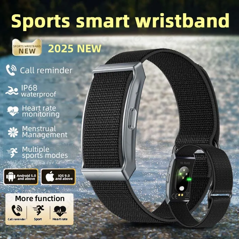 

LIGE No Screen Smart Watch Men Women Fitness Smart Bracelet Sports Band Heart Rate Blood Oxygen Monitoring Waterproof Smartwatch