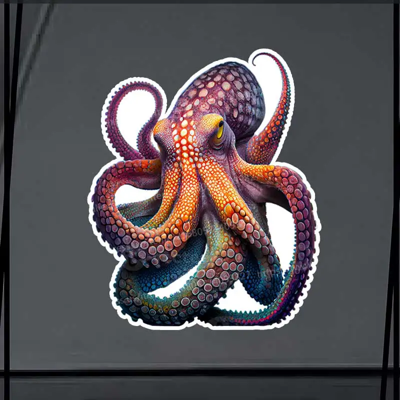 

Octopus Car Sticker Vinyl Decal Waterproof Rear Window Motorcycle Camper Bumper Truck Laptop Decoration SH818