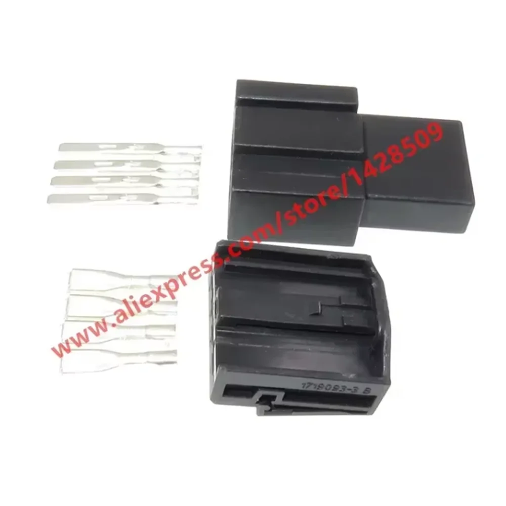 1 Set 4 Pin Car Bass Audio Plug Automotive Wire Speaker Connector Black Colour For BMW VW