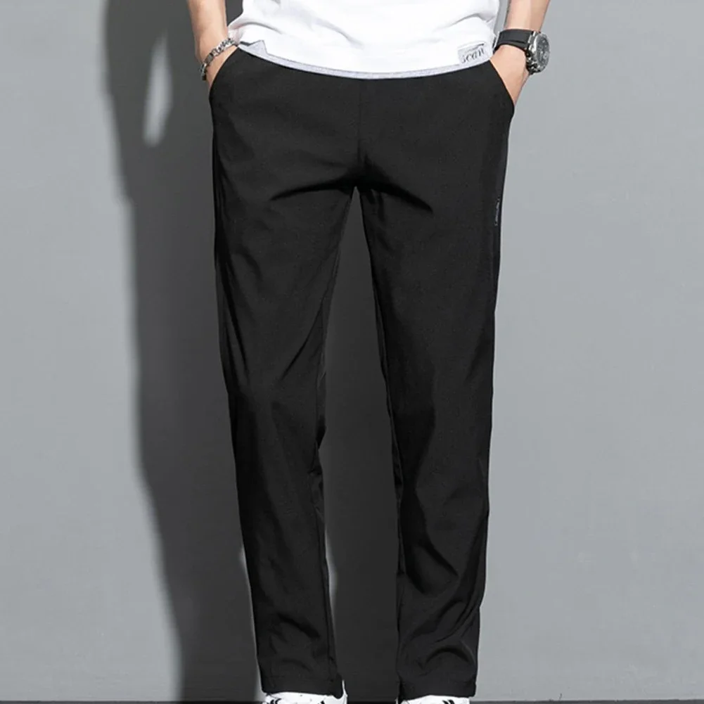 Practical Design Men's Sweatpants Enhances Comfort While Gym Workouts Stretchable For Active Jogging Features Convenient Pockets