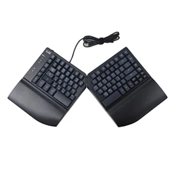 Split 75% NKRO Core Alps Matias Silent Switches Magnetic Hand Rests Ergonomics Fully Programmable Macro Mechanical Keyboard