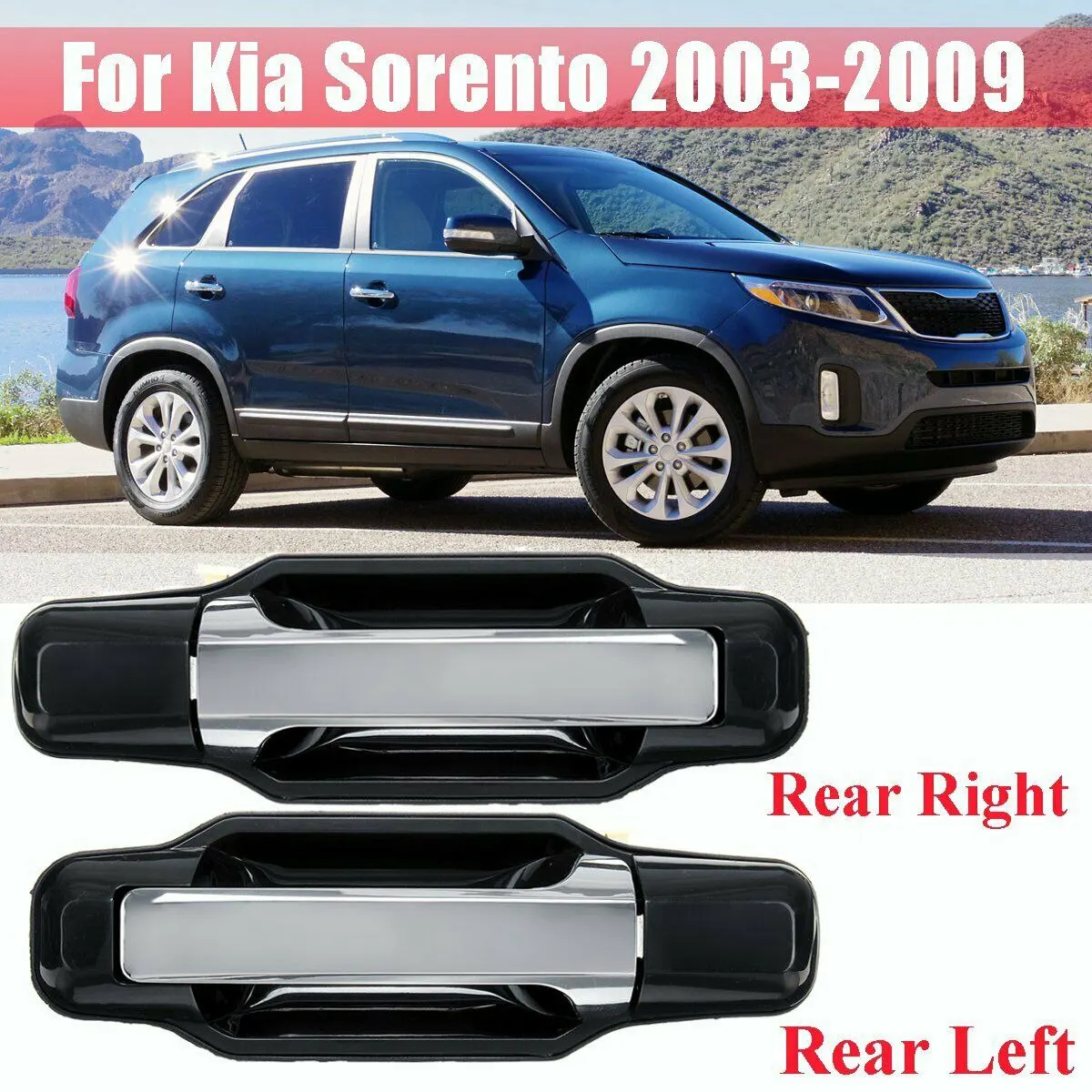 Car Left Front Exterior Door Handle Suitable for Kia Sorento 2003 -2009 826503E021 826603E021 836503E01