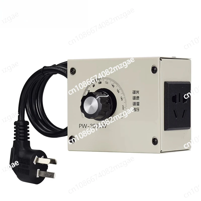 220V Universal AC Motor Speed Governor, Single-Phase Stepless Controller for Fan, Furnace Temperature, Light & Grinder Power