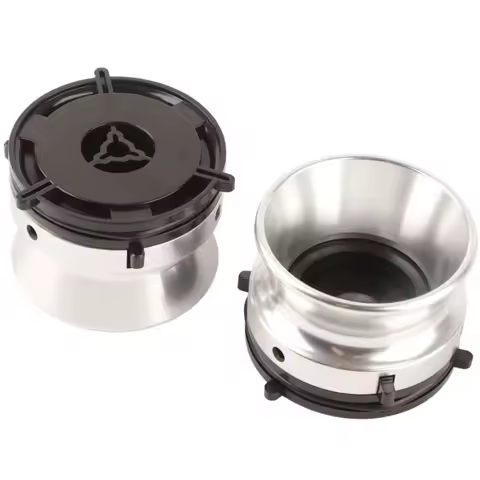 2Pieces NAB Reel Adapters Polished Aluminum Tape Deck Loaders With Locking Mechanism for Studio Equipment