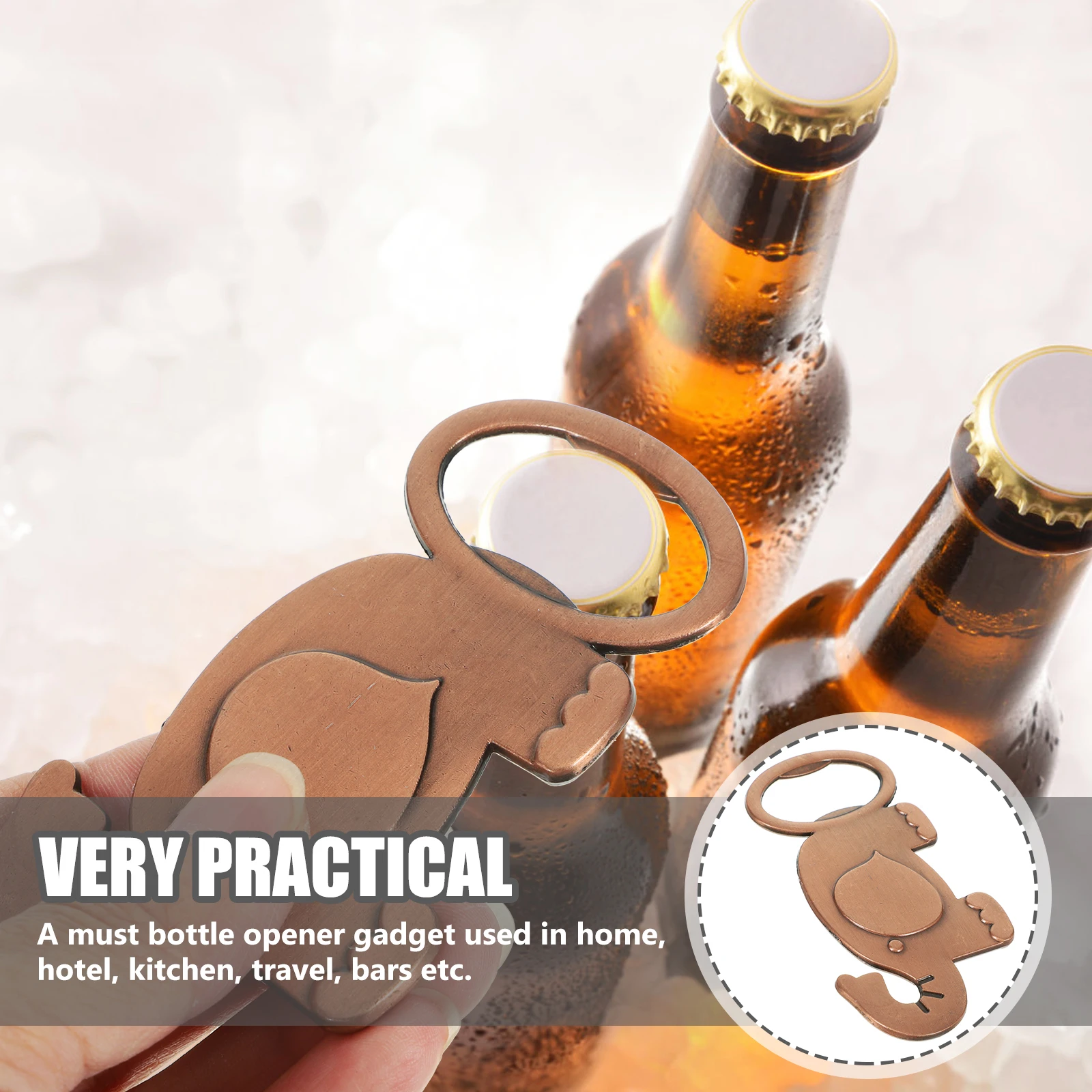 

Bottle Opener Zinc Alloy Magnetic Lid Remover Portable Compact Manual Opener for Travel Picnic Home Bar Kitchen