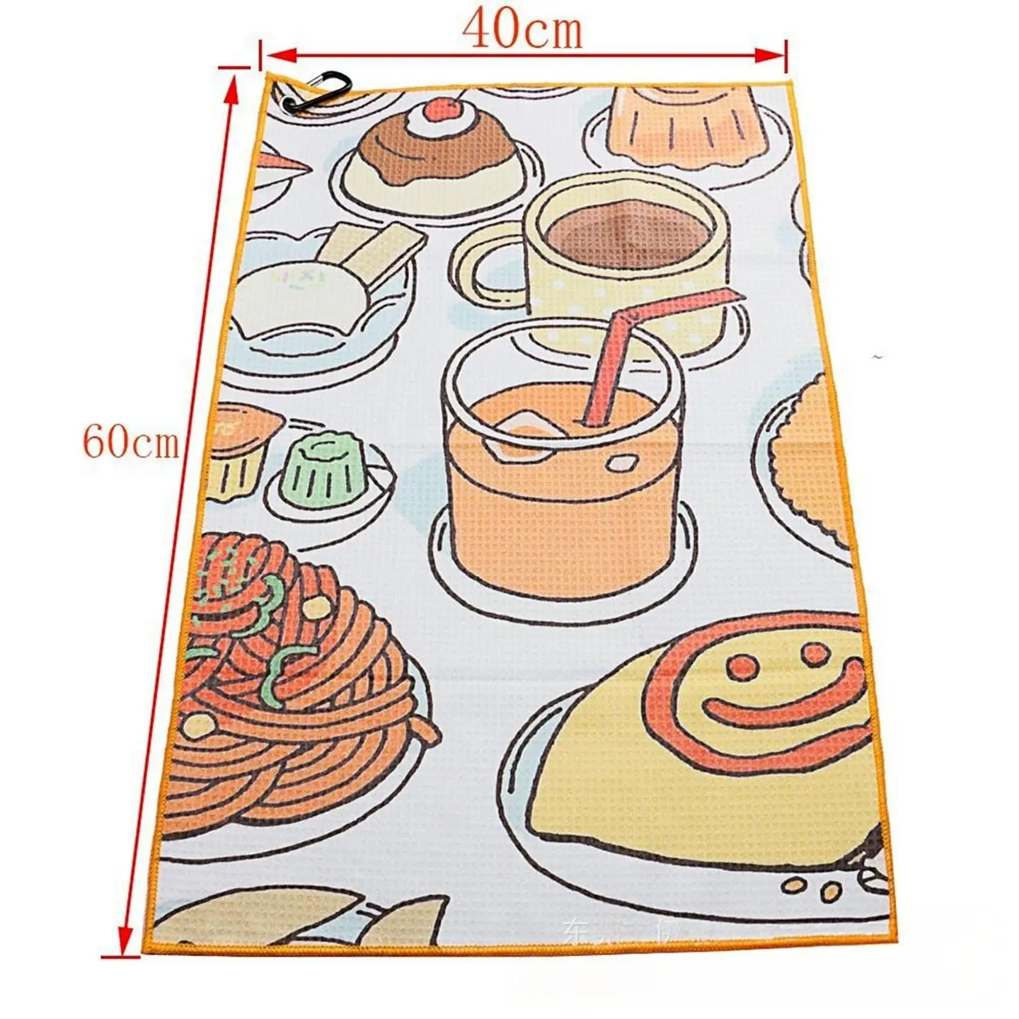 

Полотенце для гольфа с клюшкой для чистки из ультратонкого волокна и пряжкой для альпинизма с принтом, 40*60 см