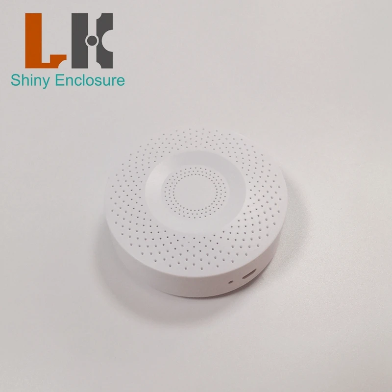 LK-S37 Type-C/Android Hole Smart Home Enclosure Smoke Sensor Case Humidity Sensor Housing Temperature Sensor Enclosure 90x25mm