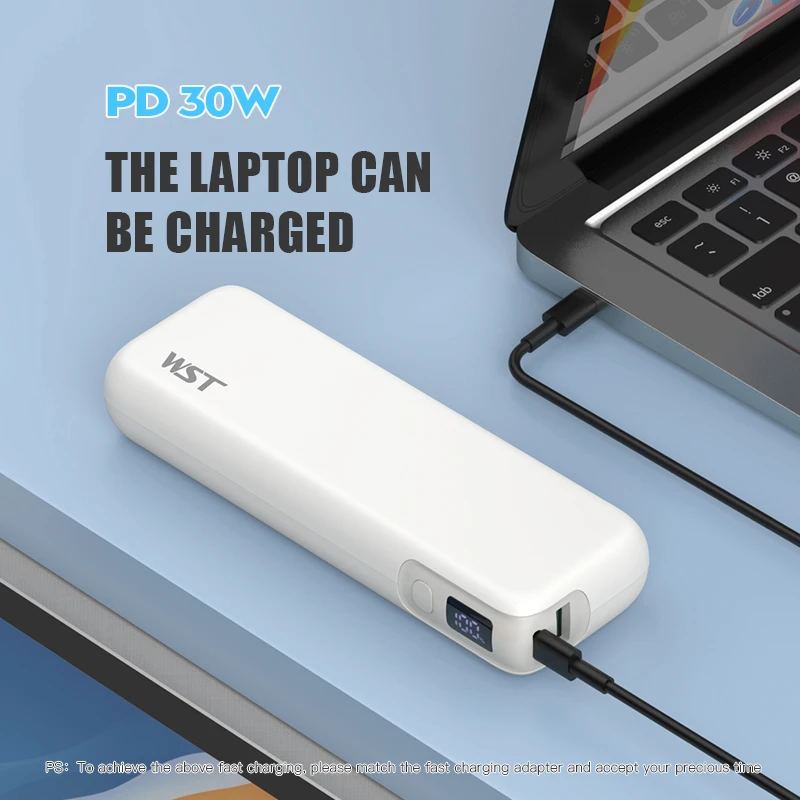 14400mAh Power Bank External Power Battery PD30W Fast Charge for Notebook Laptop Powerbank For iPhone 14 X Xiaomi iPad Poverbank