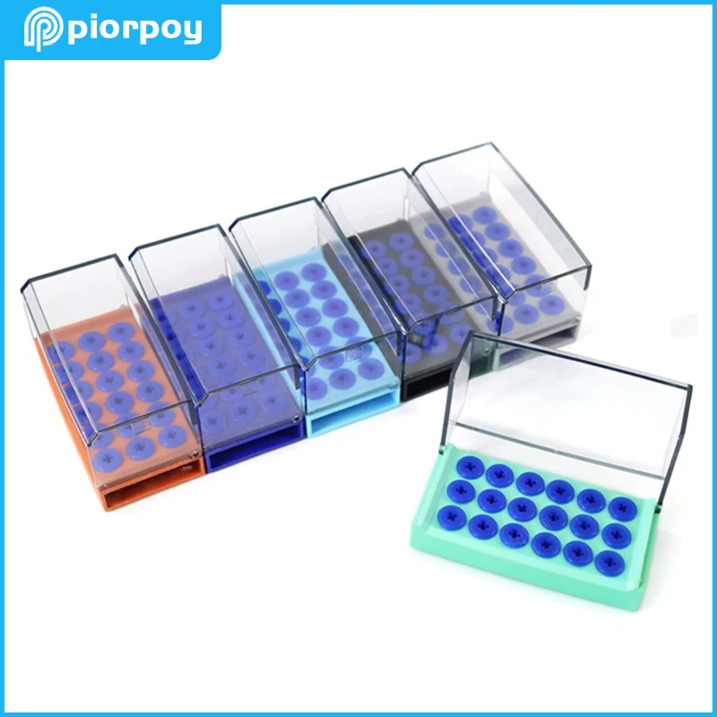 

PIORPOY 18 Holes Dental Organizer Boxes Odontologia Scaler Tips Holder Dentistry Container Burs Drills Stand Disinfection Tools