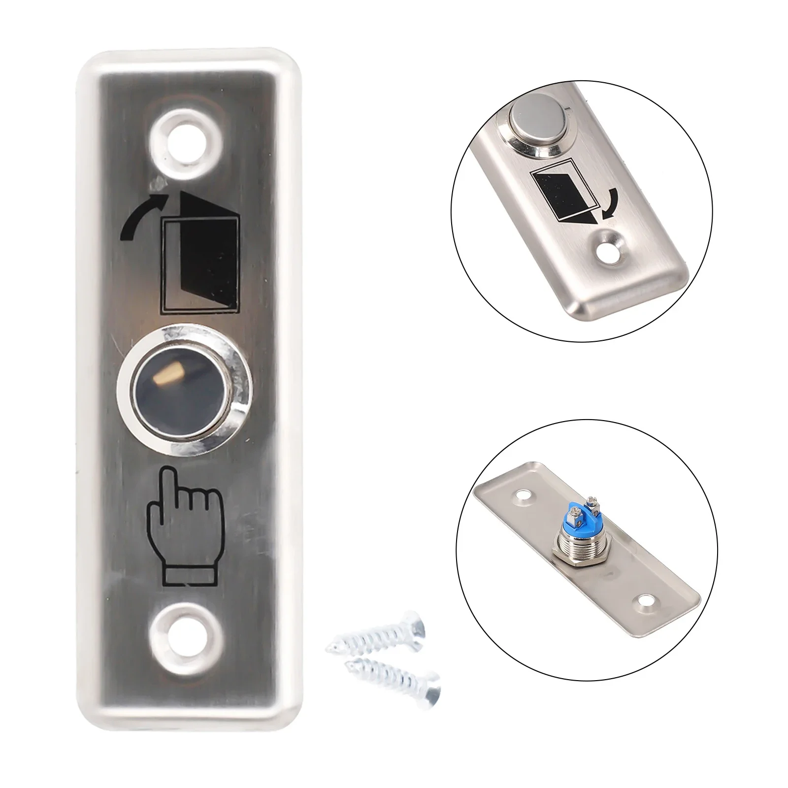 Access Button Door Exit Push Switch No Touch Release Gate Opener Door Access Control System Entry Open Touch