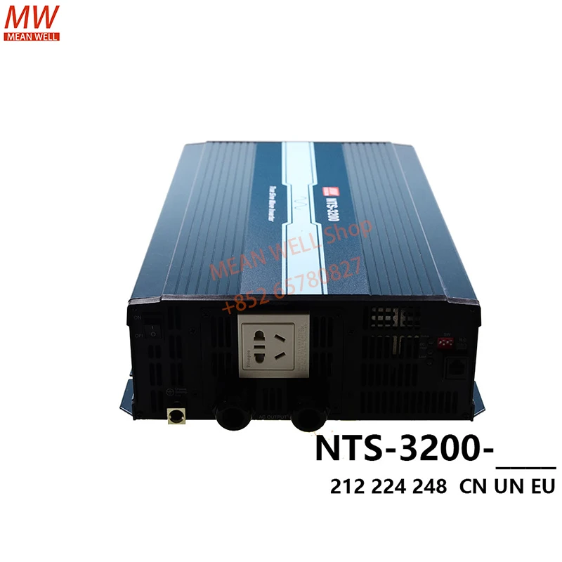 Original MEAN WELL Switching Power Supply 3200W High Reliable True Sine Wave DC-AC Power Inverter NTS-3200-212 224 248 EU CN UN