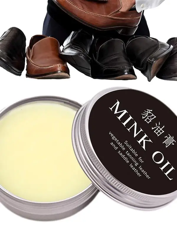 Leather Cleaning Cream Mink Oil Leather Conditioner Waterproof Leather Boot Conditioner Saddle Oil Leather Care Softener