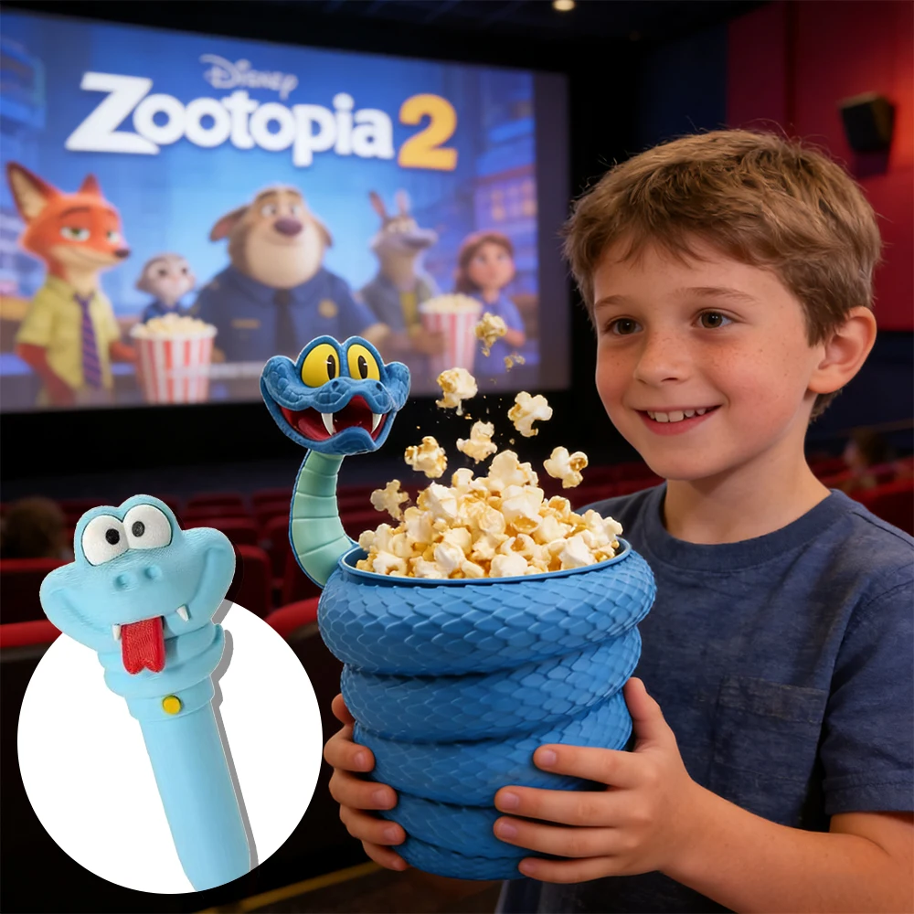 2025New Disney Zootopia 2 Viper Gary Portalápices y organizador de cosméticos - Decoración de escritorio de anime, juguete ornamental de mercancía de anime