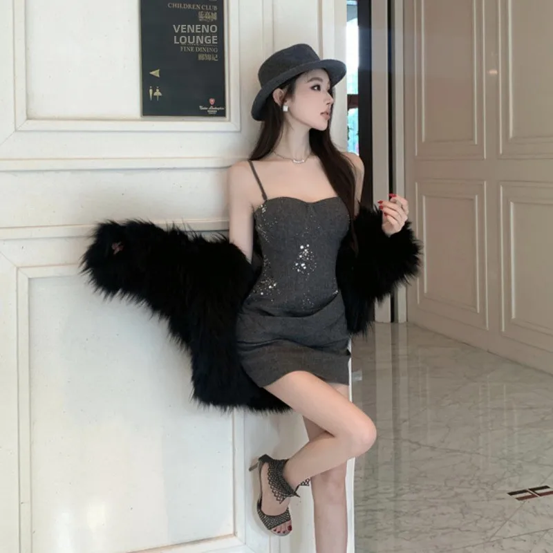 Sexy ort envoltório em torno da saia de cintura alta fino ajuste alto ne scela outono inverno senhoras faion na moda menina camada base dr