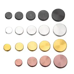 4 Sets Mirror Fasteners Screws Decorative Cap Nail Advertising Glass Screw Stainless Steel Cover Furniture Hardware