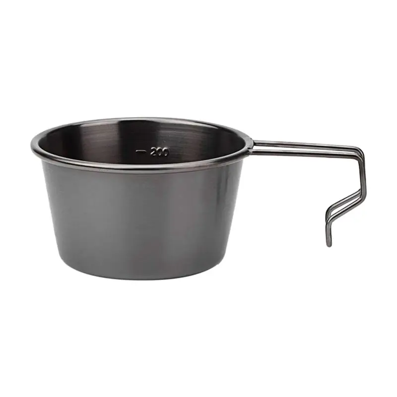 

AEE2-Picnic Bowl Non-Stick Camping Cup With Handle Tableware Outdoor Cookware Cooking Bowl