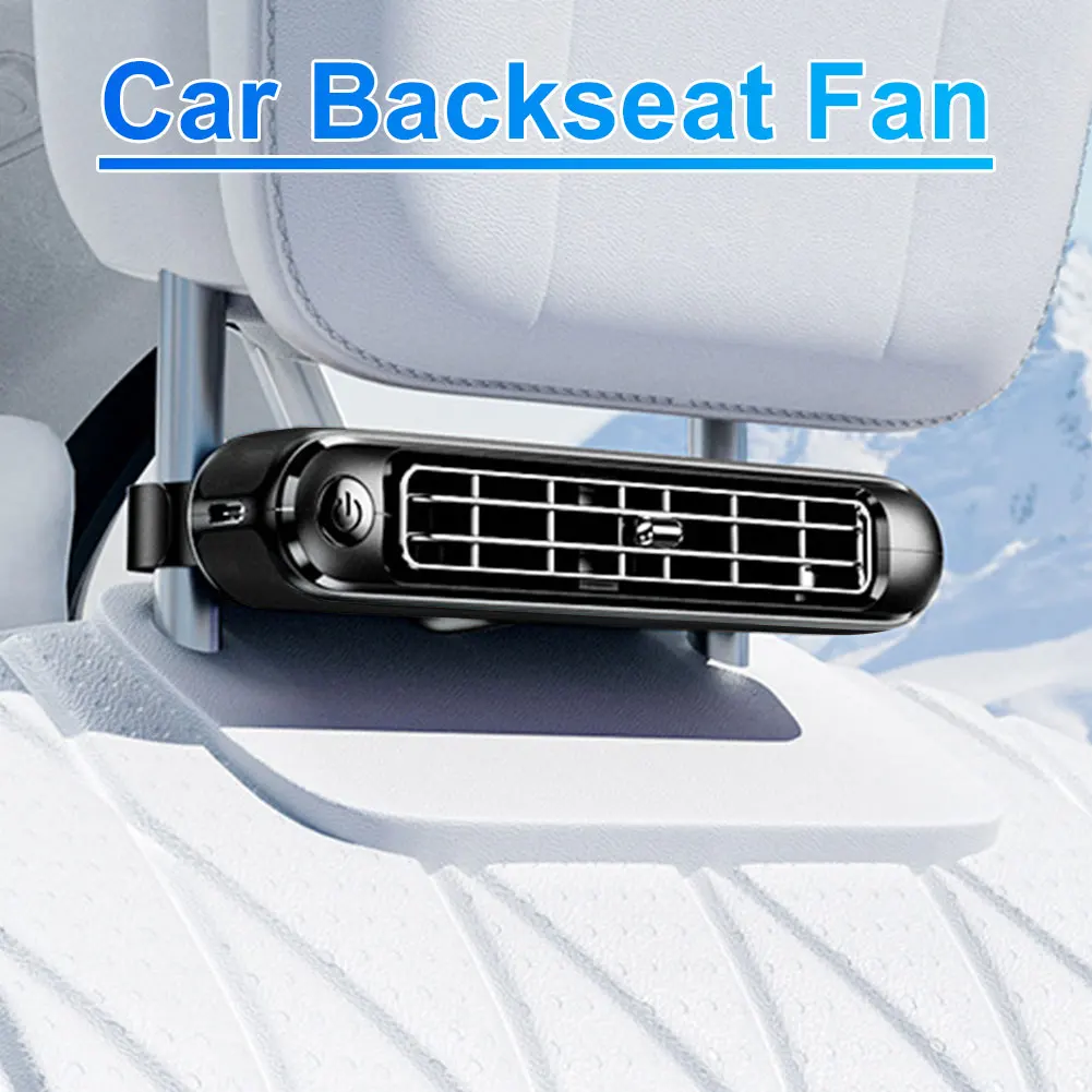 

Car Seat Fans Rear Seat Air Circulation Fan Three Adjustable Wind Speeds Cooling Air Fan 5V Portable Fan for Sedan SUV RV Truck