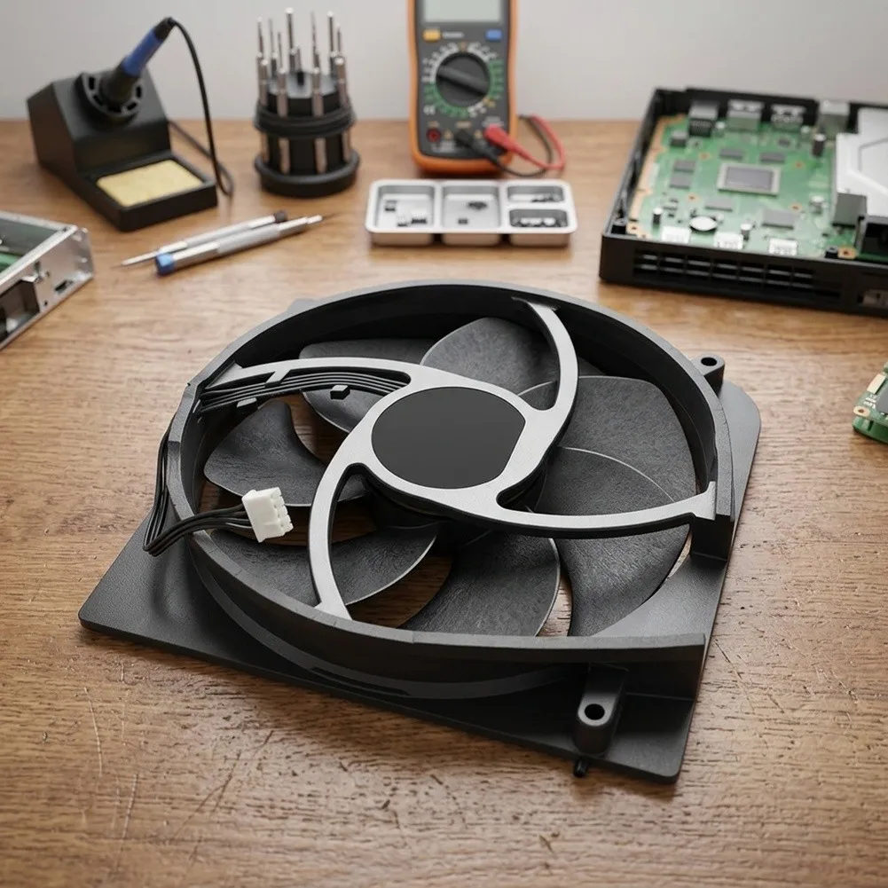 For Xbox Series/ S 7 Blades/ Internal Cooling Fan Replacement Part 1Piece Game Built‑in Radiator Fan Spare Component Heat