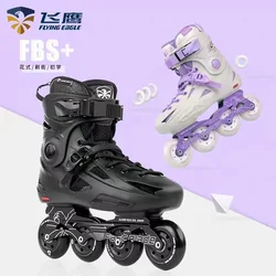 Patins à roulettes professionnels pour adultes, 4 roues, vitesse de slalom, patinage en ligne gratuit, baskets de course pour débutants