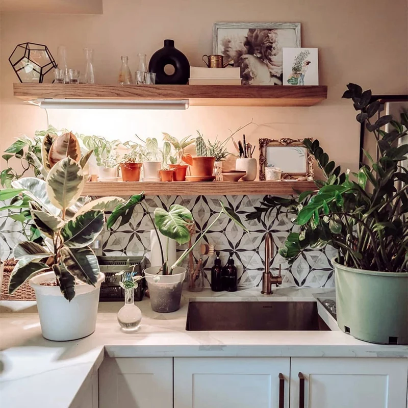 2 Pack 102 LED-Bulbs Grow Light Strips White Plant Light Full Spectrum Plant Light For Indoor Plants Growing Seedling US Plug