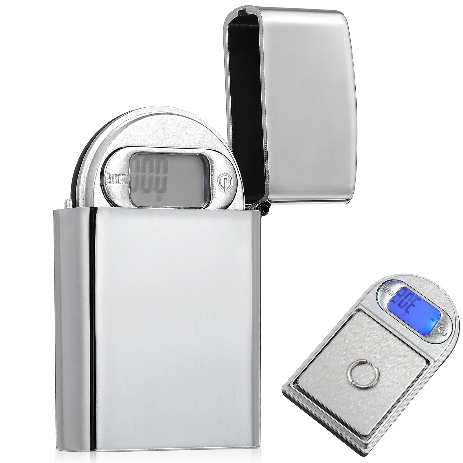 

Lighter Shape Mini 200G 0.01G High Precision Powered Electronic Compact Stainless Metal Lcd For Jewelry
