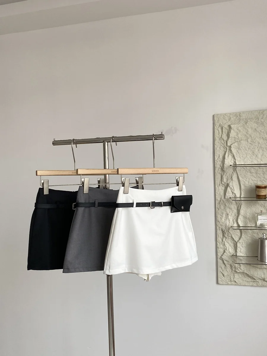 

Faionable High-Waist Color Casual Skirt Women's Summer 2025 New Korean Sle Versatile Anti-Light ort Skirt