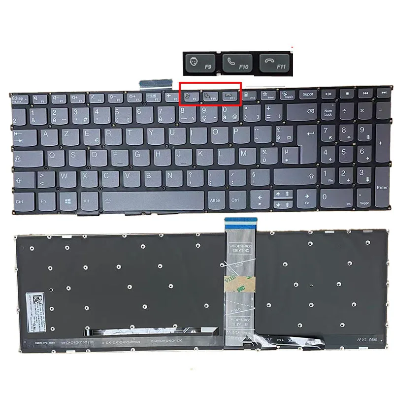 

New AZERTY French Keyboard For Lenovo V15 G2-ALC V15 G2-ITL V15 G2 IJL Backlit With Light