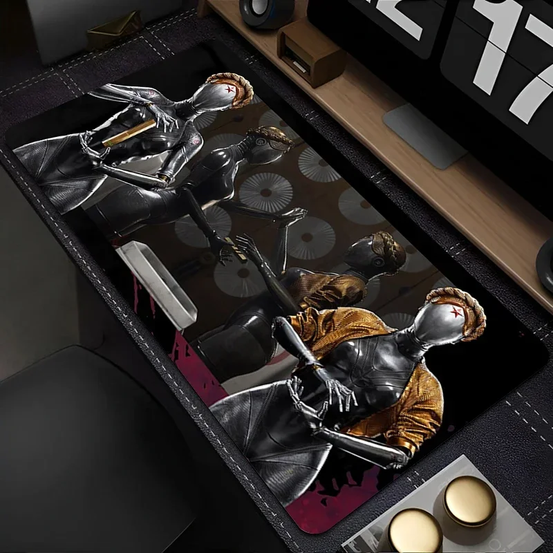 

Mouse Pad Office Laptop Anime Robot Girl Mousepad PC Gaming Accessories Keyboard Pad Atomic Heart Gamer Extended Desk Mouse Mat