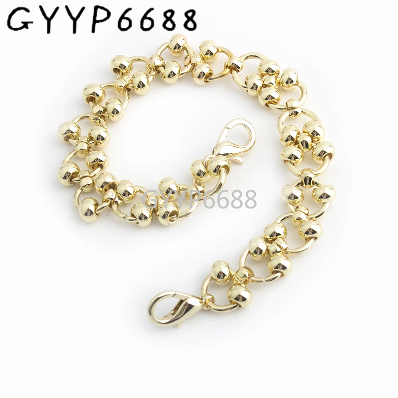 1-5 pieces 2mm thick Light gold Iron bag chain strap purse accessories chain belt with 1 pair hook