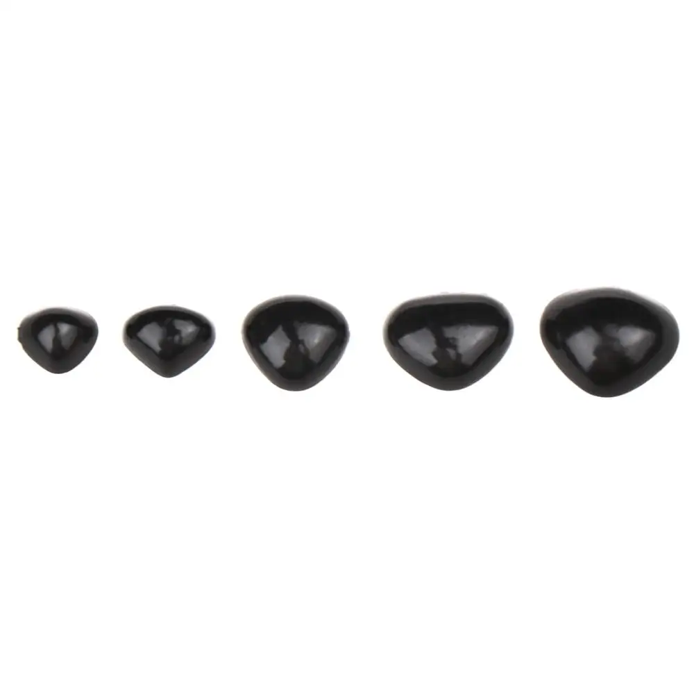 Nariz triangular de plástico para muñecas, juguete de piezas, botones de oso, accesorios de seguridad para muñecas, 6x8/7x9/10x11/11x14/12x15mm, 100