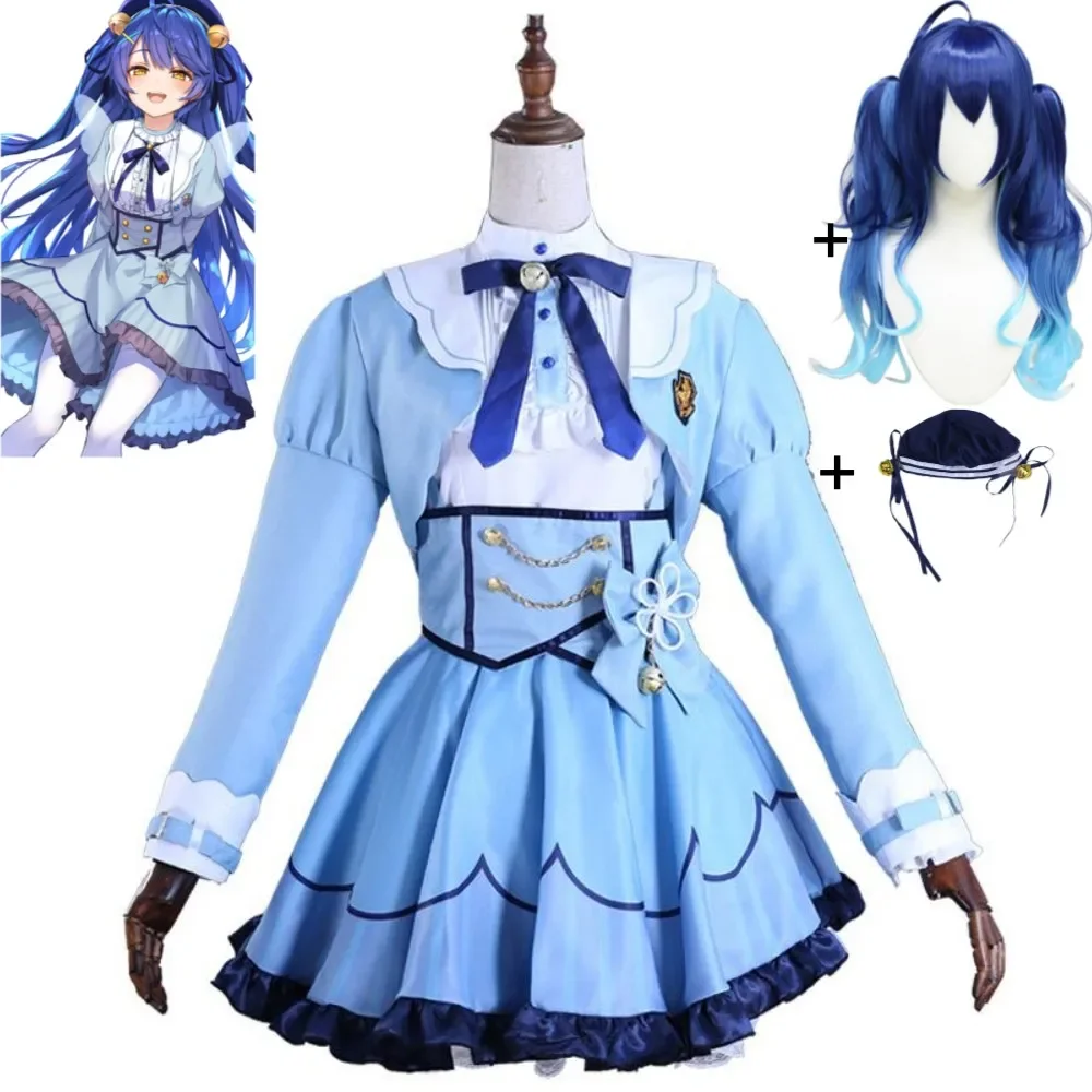 

YouTuber VTuber NIJISANJI Vliver Amamiya Kokoro Cosplay Costume Wig Hat Anime Sexy Woman Dress Hallowen Carnival Party Suit