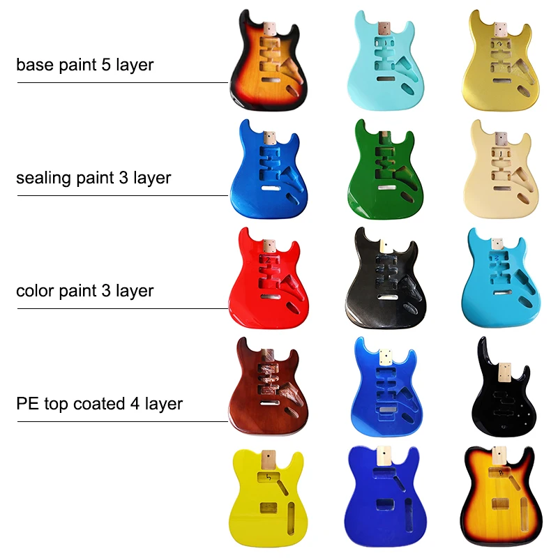 

Electric Guitar Body Poplar Wood DIY Guitar Parts Pink Color Champagne Gold Guitar Barrel 5.7cm Pocket Width