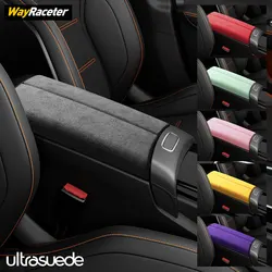 Ultrasuede Suede Wrap Storage Armrest Box Panel Trim Cover For Mercedes Benz CLA Class 2024 W118 C118 X118 CLA45 AMG 35 200 250