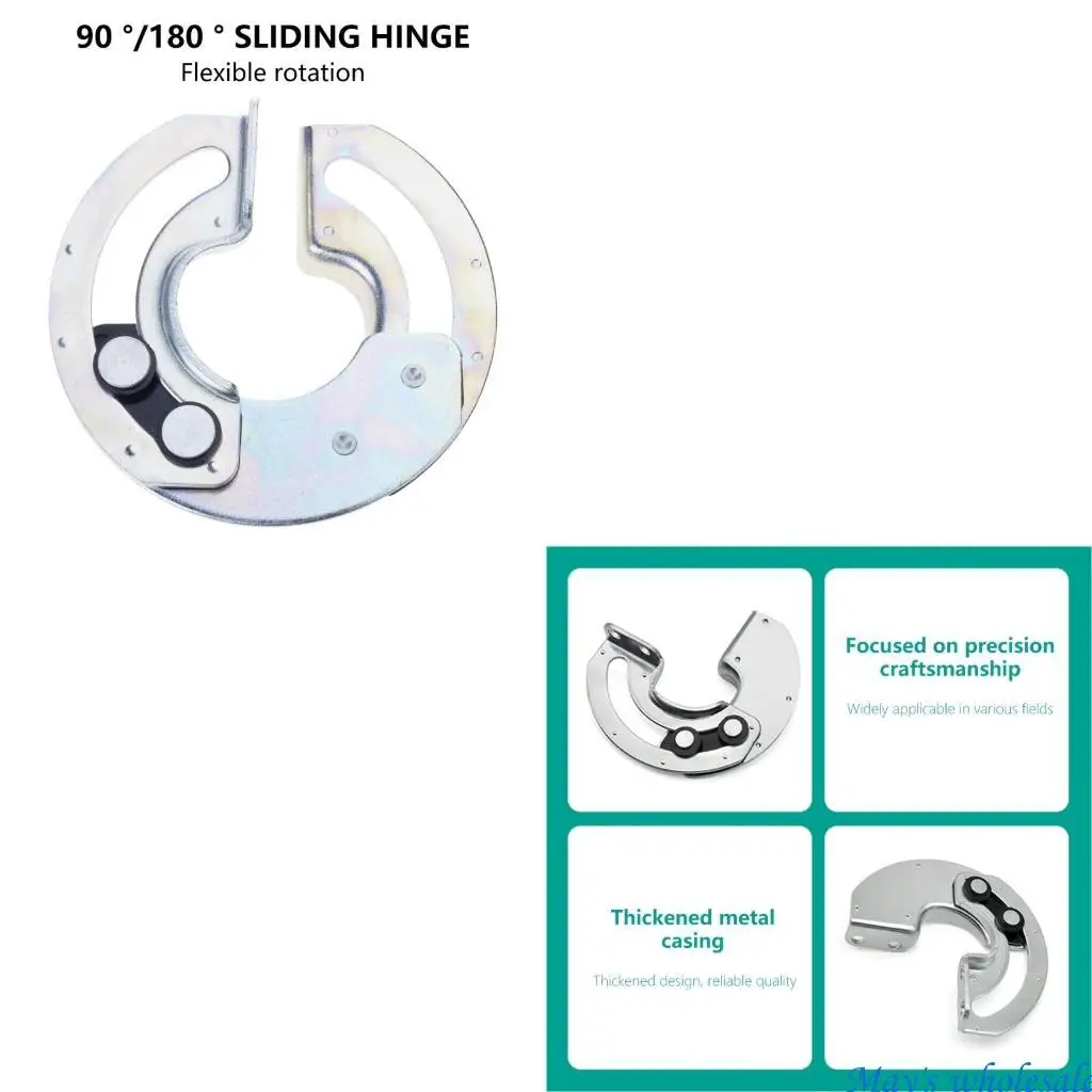 

Heavy Duty Door Hinges Semicircular Cabinet Hinges for Equipment Cabinet door 448A