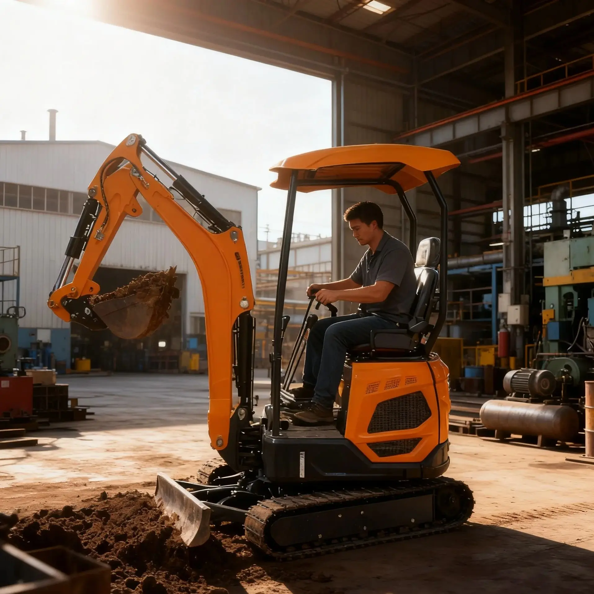 

Mini excavator 2-ton agricultural excavator Mini crawler excavator EPA engine Kubota 1.8-ton small mini excavator for sale