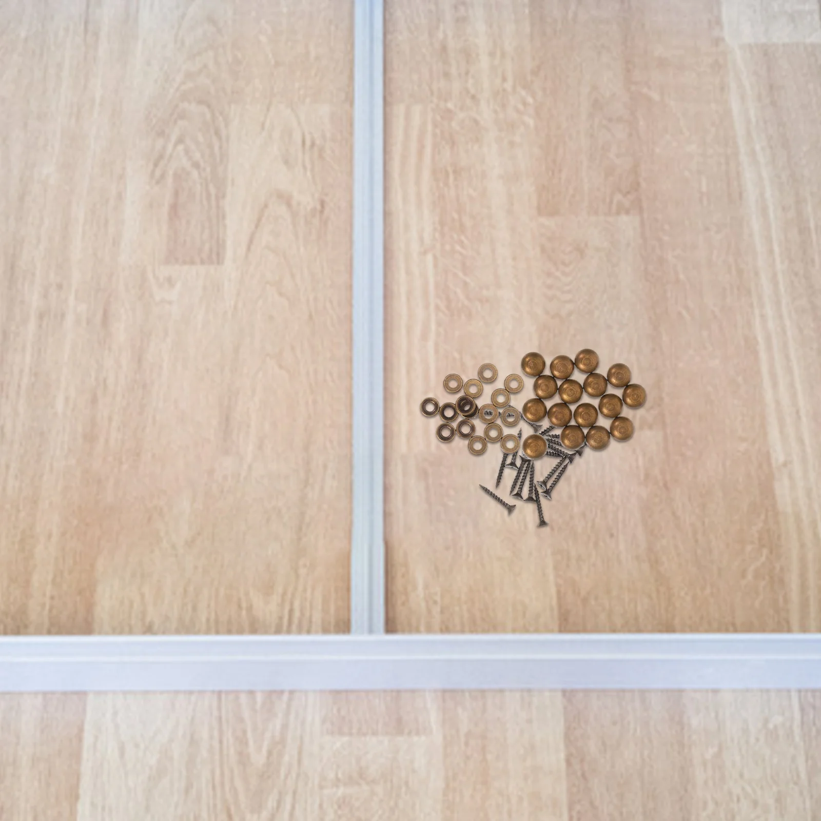 

16Pcs Durable Copper Nail Glass Mirror Self-Tapping Screw Furniture Hardware Advertising Board Nail Self-Tapping Screw