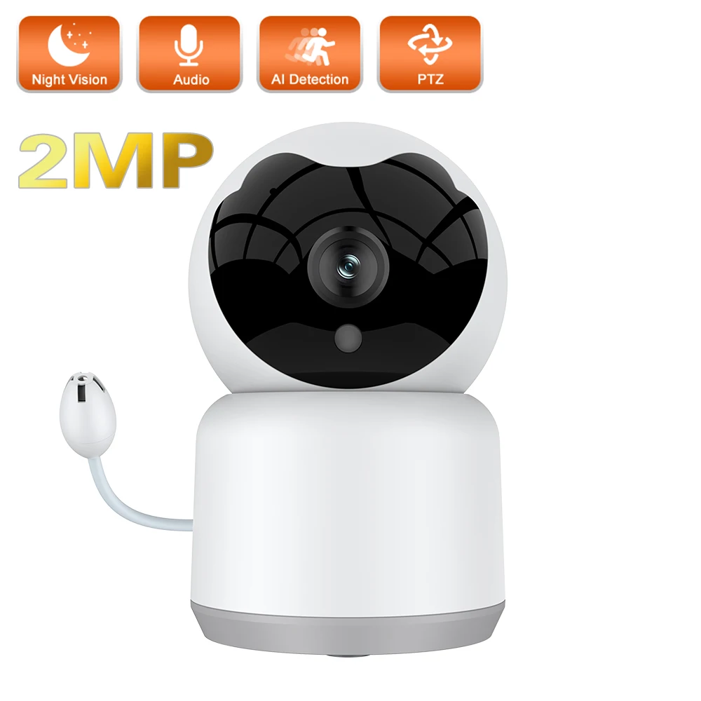 

Tuya Wifi IP Camera 1080P HD Indoor Baby Monitor Two Way Audio Baby Cry Detection Temerature Night Vision P2P Home IP PTZ Camera