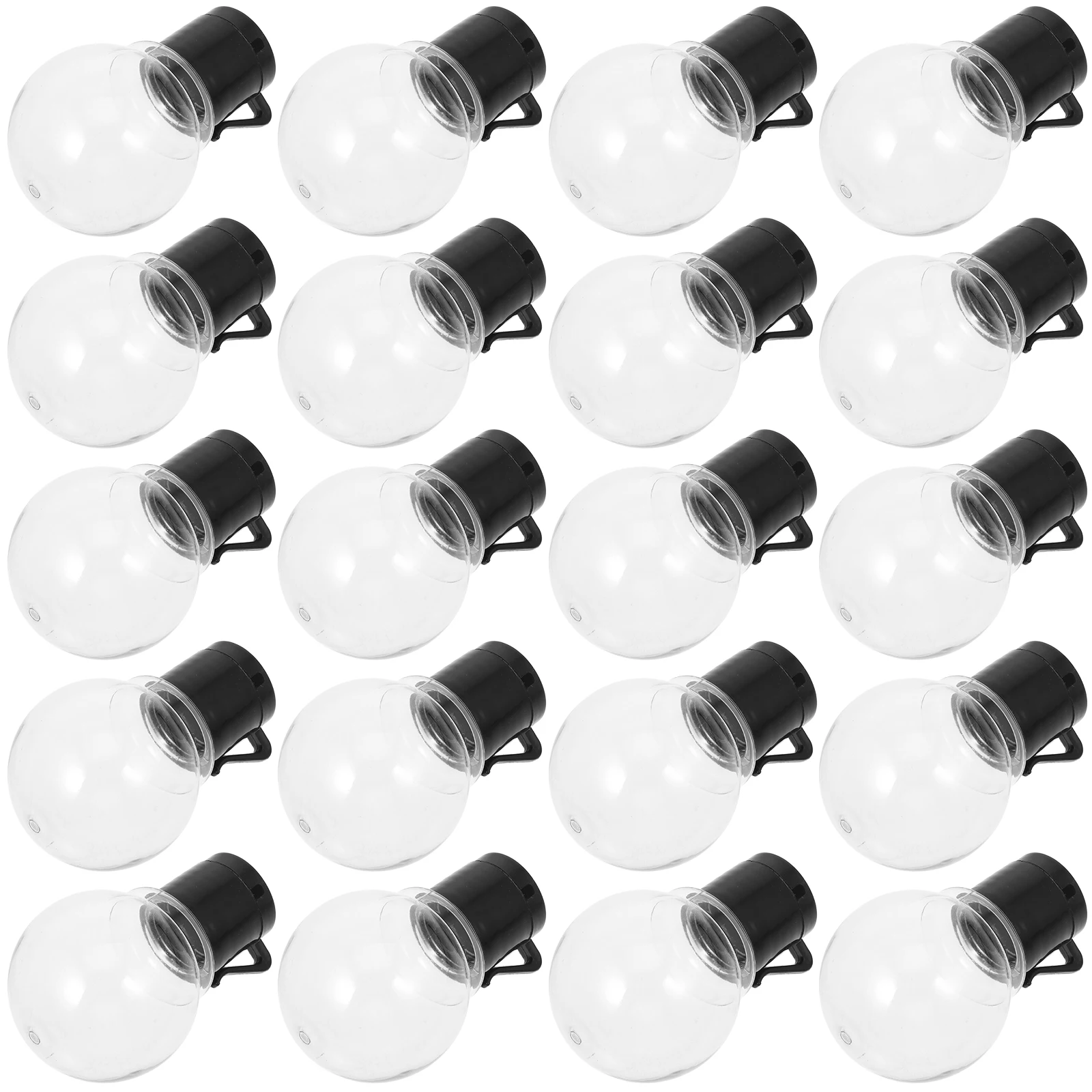 

20pcs Christmas Decoration Lights Globe Lamp Bulb Plastic LED String Light Replacements for Home Party Wedding Garden