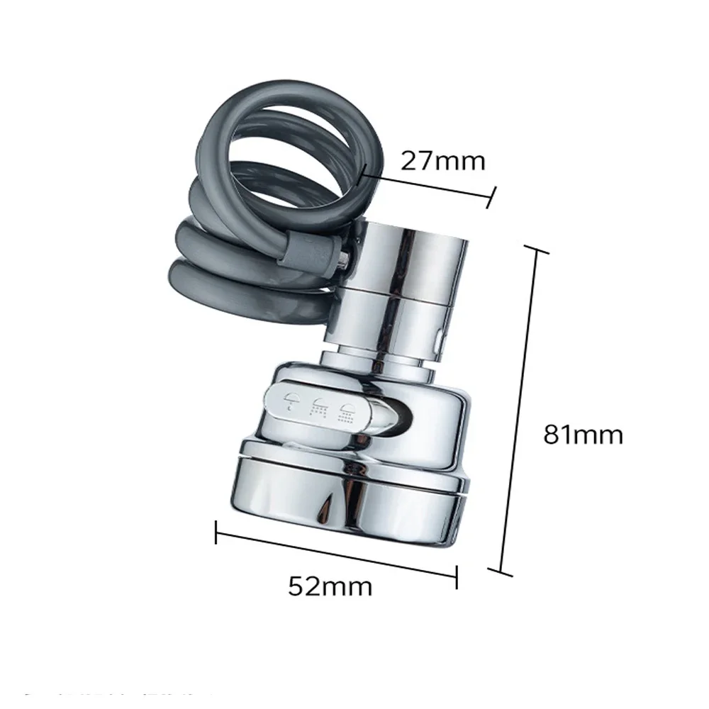 New 3 Modes Sink Faucet 360 Degree Rotation Filter Extension Tube Shower Water Saving Tap Universal Kitchen Gadgets Accessories view 6