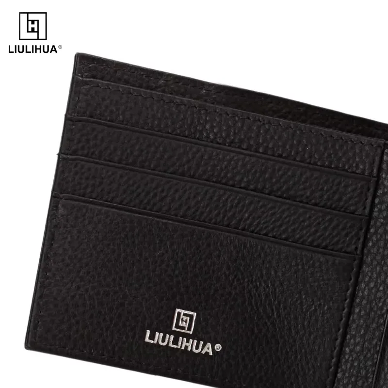 2018 Nuovi portafogli da uomo personalità portafoglio in vera pelle di buona qualità per uomo Portamonete piccolo