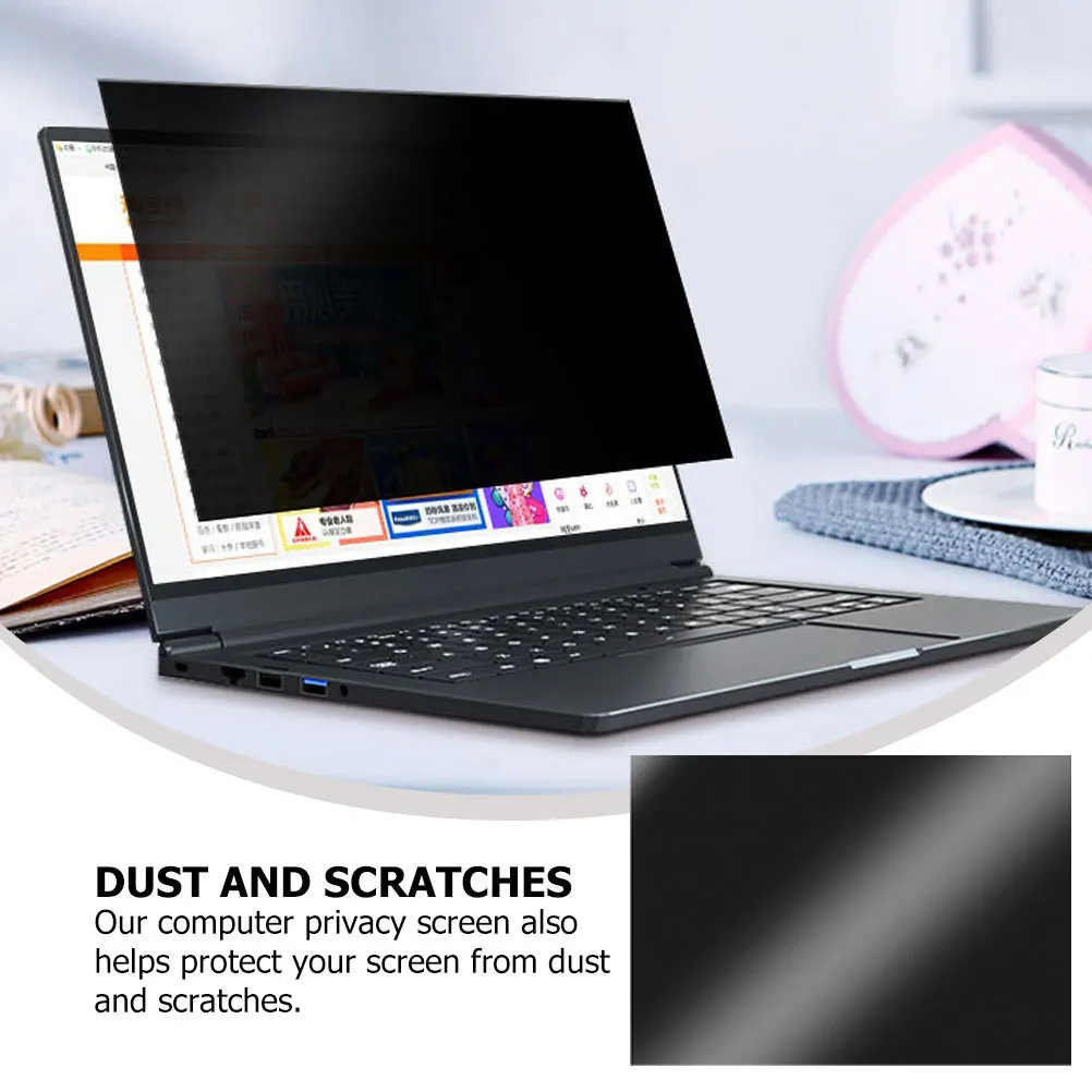 

1Pcs Computer Privacy Screen Protector Black Ultra-Thin Leak-Proof Film Full Screen Filter for Notebook Blue Light