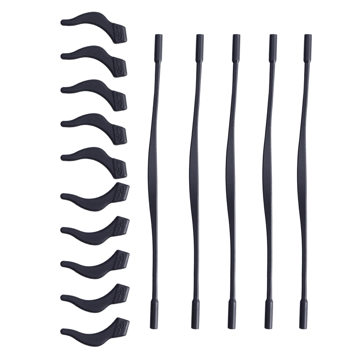 

5 set Anti-Slip Silicone Eyeglass Strap Set For Anti Slip Glasses Hook Retainer Cord Lightweight Sweatproof