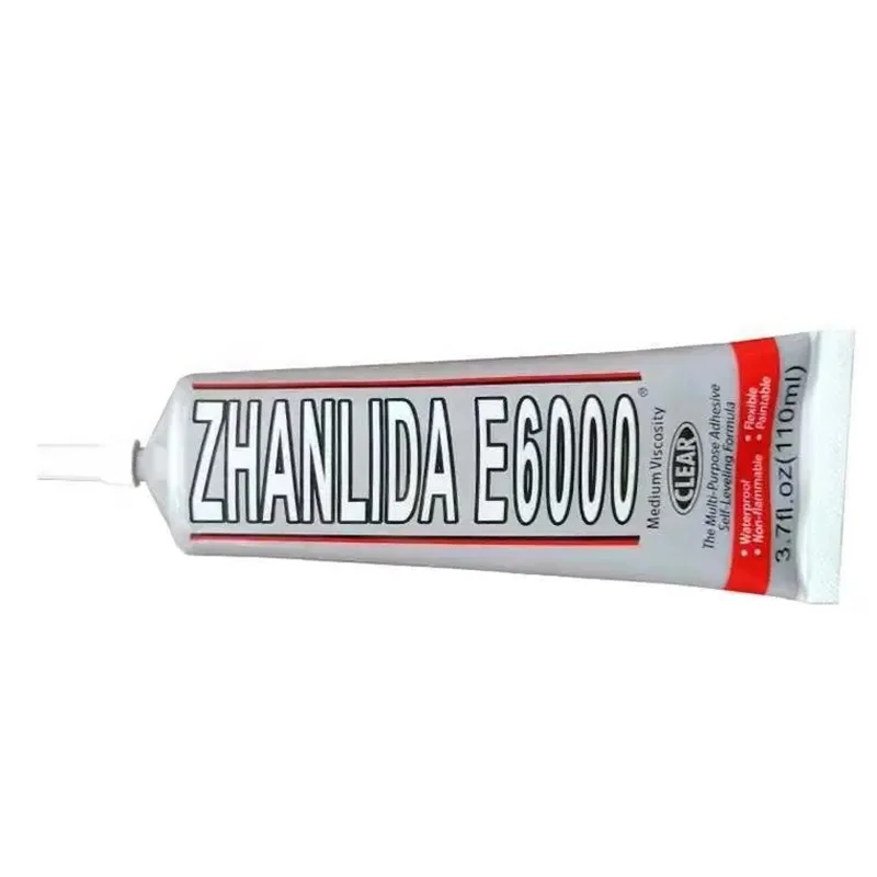 Zhanlida e6000 110ml resina epóxi super cola líquida adesivo ligação cristal jóias pano reparação tela do telefone vidro gel de unhas