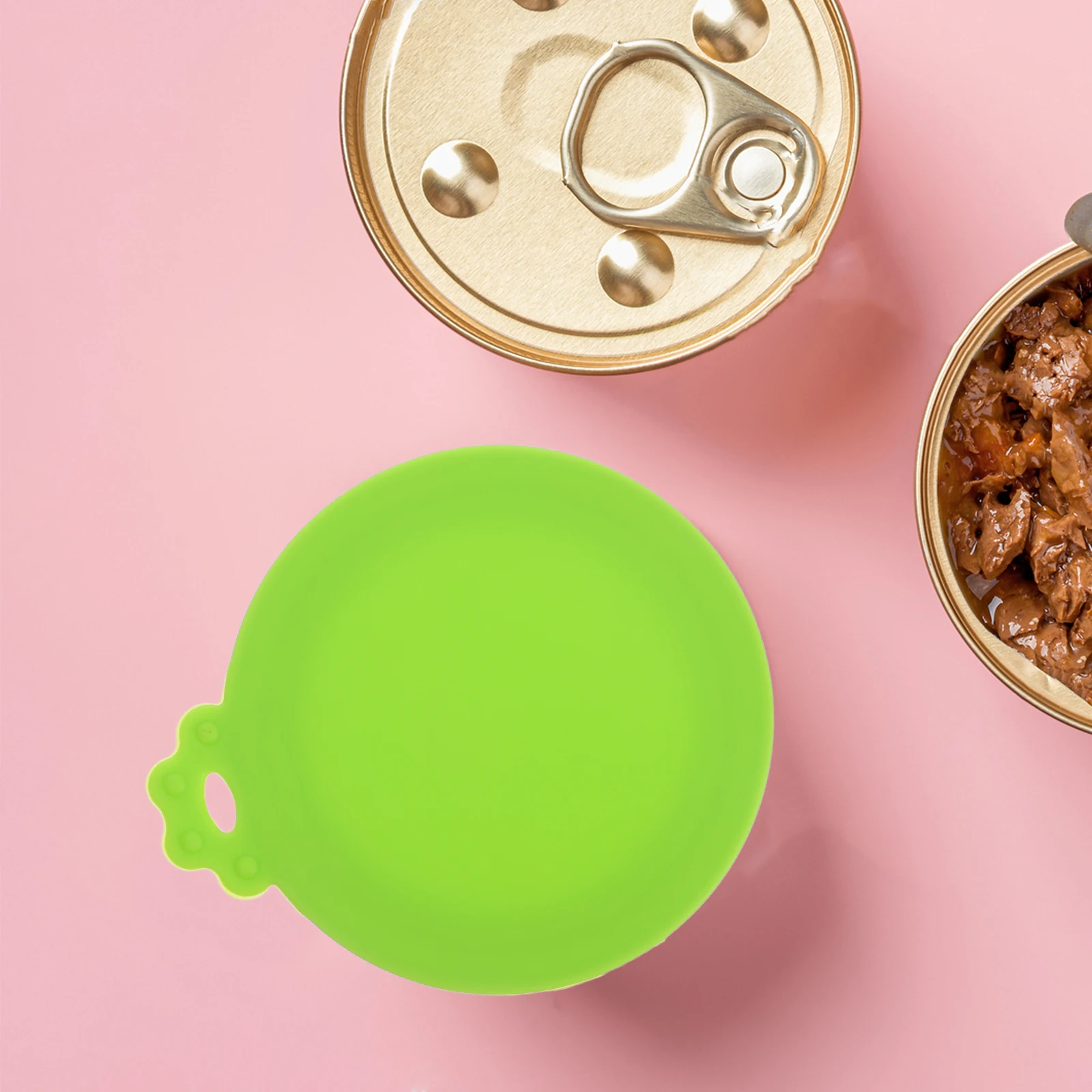 

Силиконовая крышка банки, крышки для корма для собак, зеленый силикагель, консервирование, обычный рот