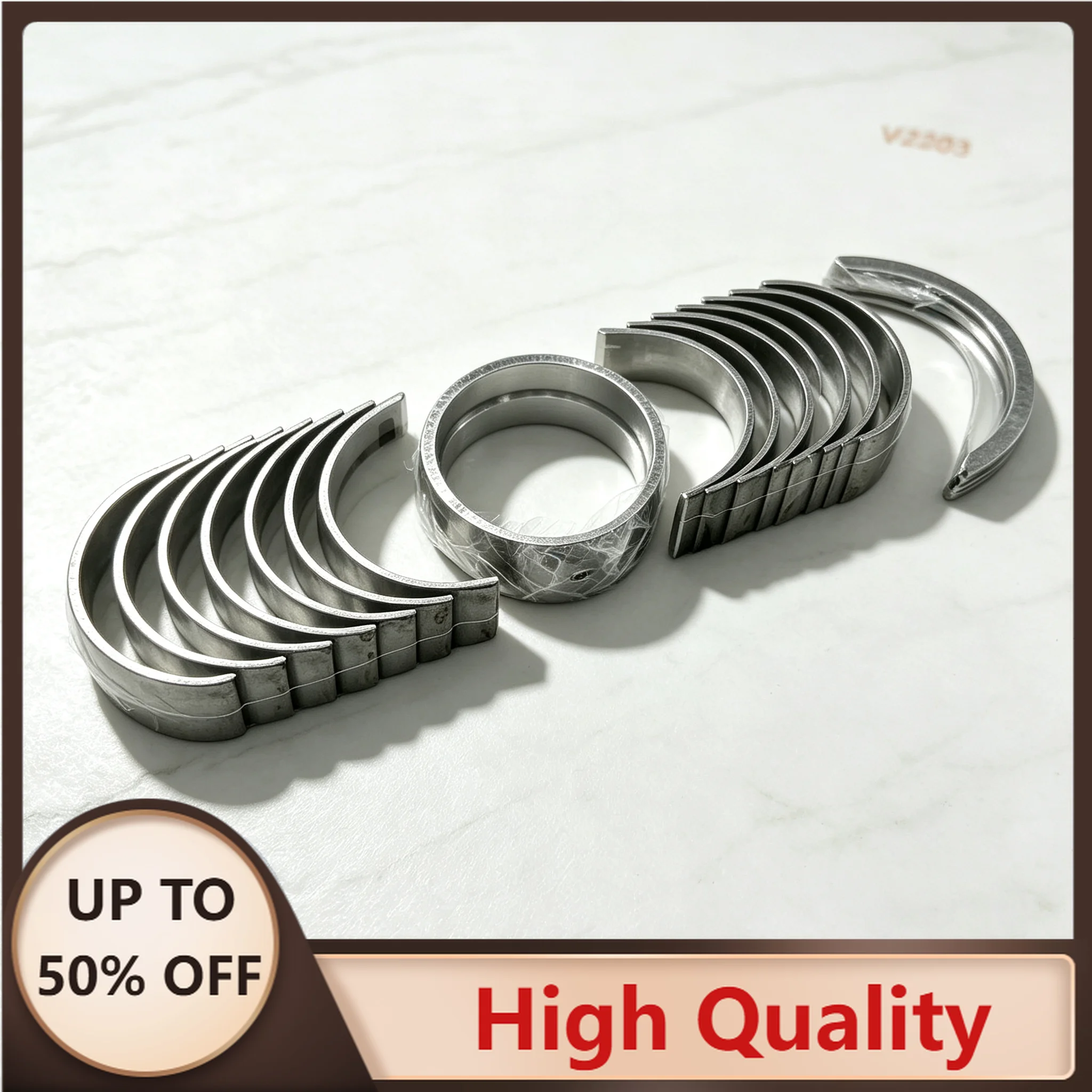 52MM For V2203 Main Bearing & Rod Bearing + Thrust Washer S175 S130 Engine Parts