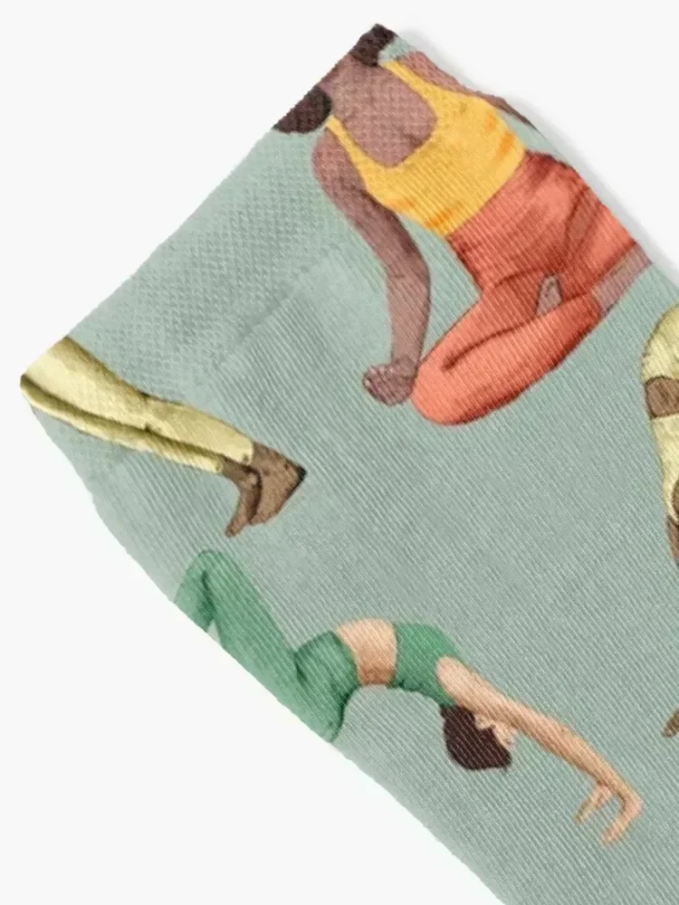 Yoga Pattern Socks moving stockings Rugby anti slip football loose Socks For Women Men's