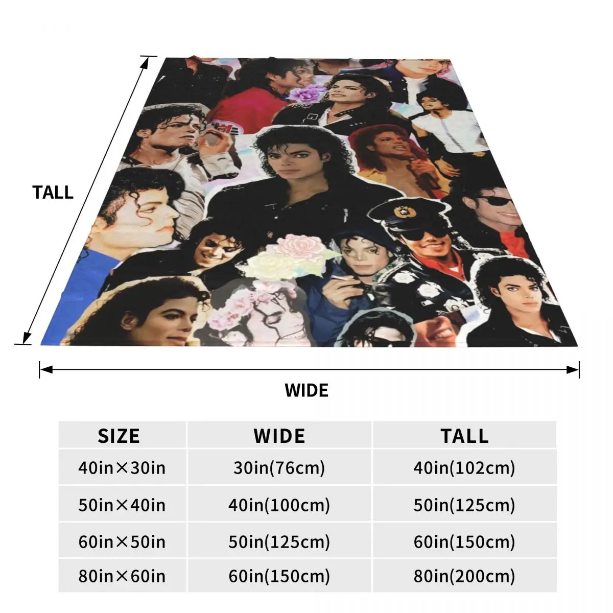 MJ M-Michaels King Of Pop Blanket J-Jacksons Photo Camping Flannel Throw Blanket Soft Durable Chair Customized Bedspread Gift